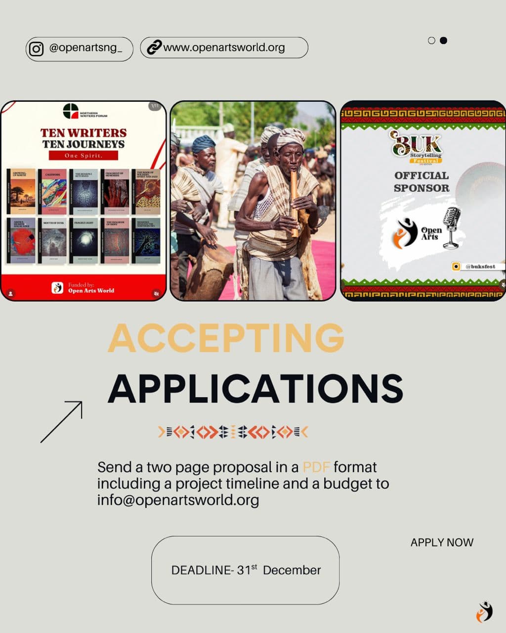 Open Arts Fund Projects